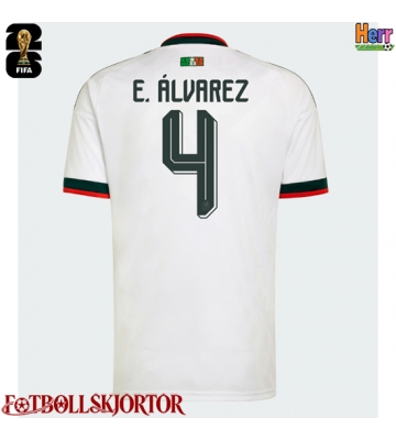 Mexiko Edson Alvarez #4 Bortatröja VM 2026 Kortärmad